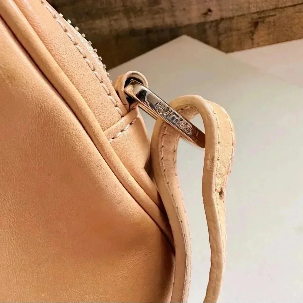 Rovimoss Mini Square Leather Mini Color Block Crossbody Bag